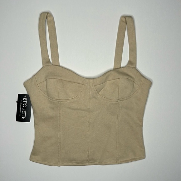Etiquette Cream Bustier - Picture 1 of 8